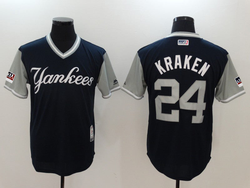 Custom 2018 #0 KRAKEN Retro Stitched Baseball Jersey - Classic Edition