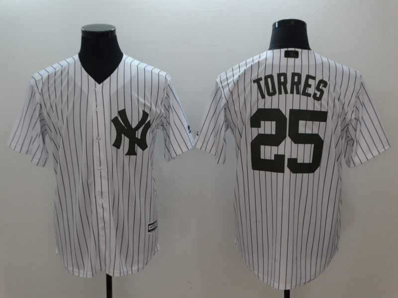 Custom 2018 #0 TORRES Retro Stitched Baseball Jersey - Classic Edition