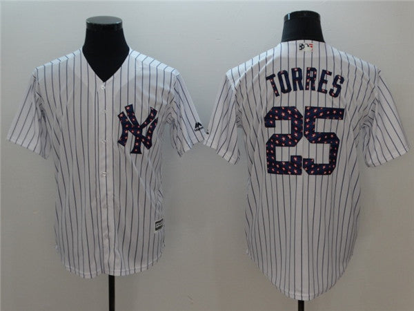 Custom 2018 #0 TORRES Retro Stitched Baseball Jersey - Classic Edition