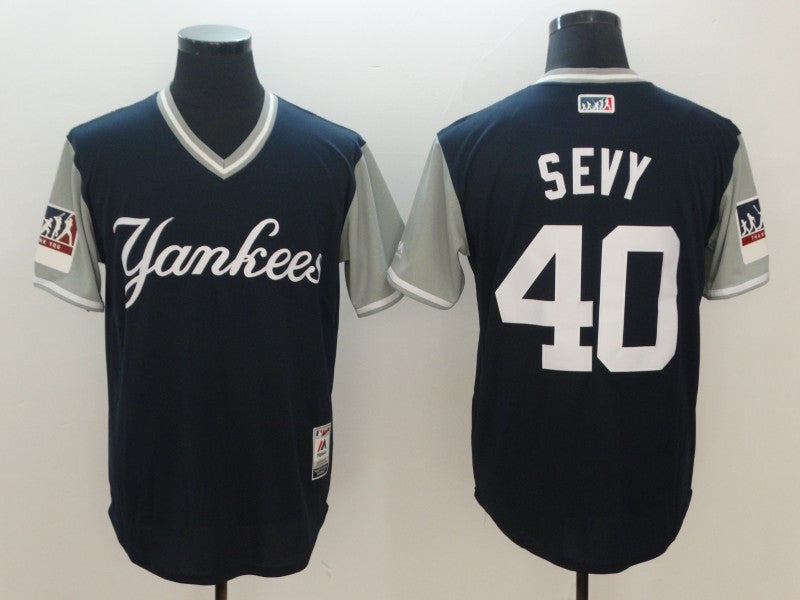 Custom 2018 #0 SEVY Retro Stitched Baseball Jersey - Classic Edition