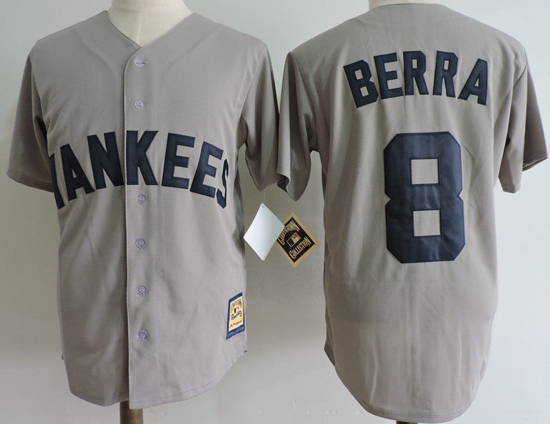 Custom #0 BERRA Retro Stitched Baseball Jersey - Classic Edition
