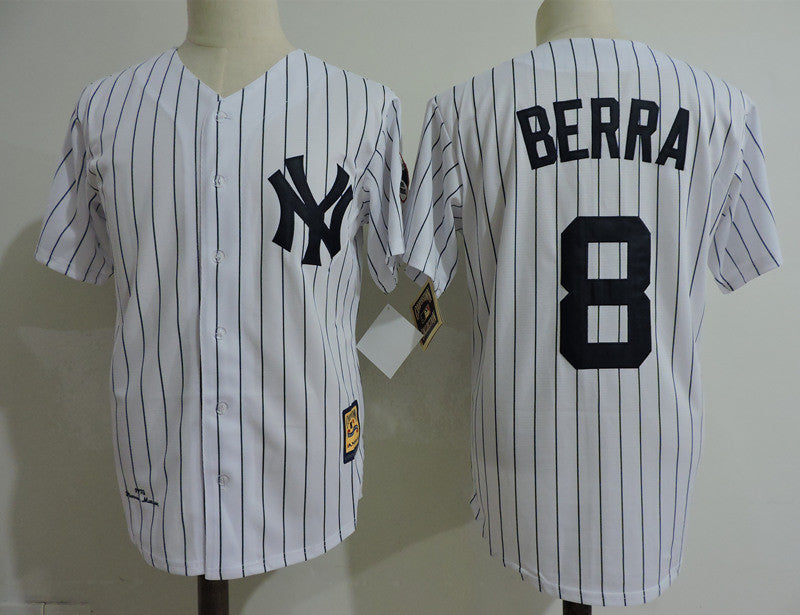 Custom #0 BERRA Retro Stitched Baseball Jersey - Classic Edition
