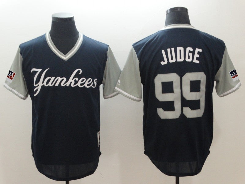 Custom 2018 #0 JUDGE Retro Stitched Baseball Jersey - Classic Edition