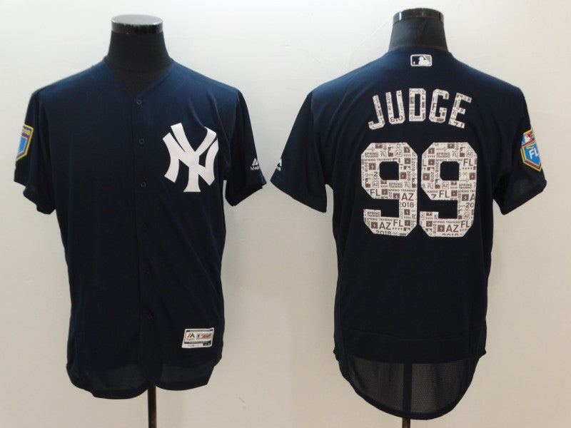 Custom 2018 #0 JUDGE Retro Stitched Baseball Jersey - Classic Edition
