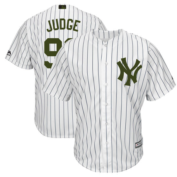 Custom 2018 #0 JUDGE Retro Stitched Baseball Jersey - Classic Edition