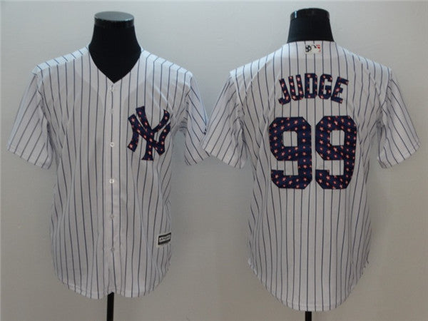 Custom 2018 #0 JUDGE Retro Stitched Baseball Jersey - Classic Edition