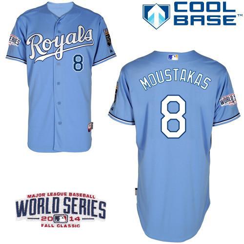 Custom 2014 #8 LIGHT Retro Stitched Baseball Jersey - Classic Edition