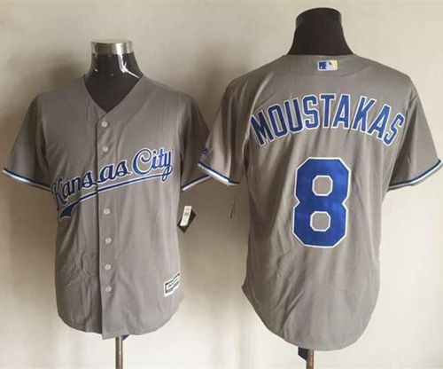 Custom #8 MOUSTAKAS Retro Stitched Baseball Jersey - Classic Edition