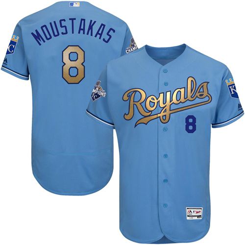 Custom 2015 #8 LIGHT Retro Stitched Baseball Jersey - Classic Edition