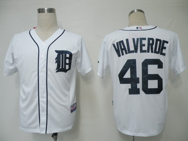 Custom #46 VALVERDE Retro Stitched Baseball Jersey - Classic Edition
