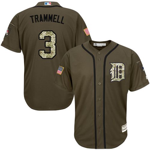 Custom #3 TRAMMELL Retro Stitched Baseball Jersey - Classic Edition