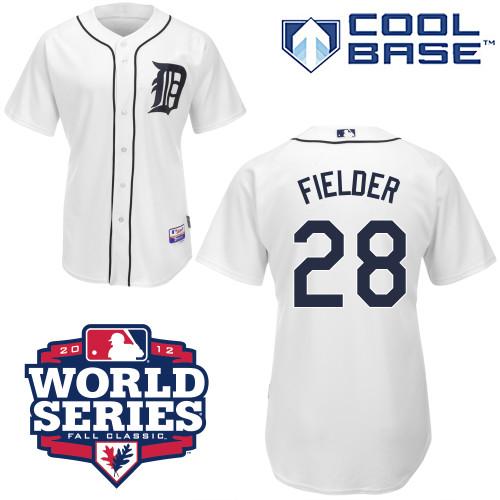 Custom 2012 #28 FIELDER Retro Stitched Baseball Jersey - Classic Edition