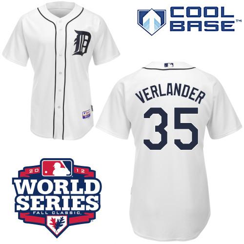 Custom 2012 #35 VERLANDER Retro Stitched Baseball Jersey - Classic Edition