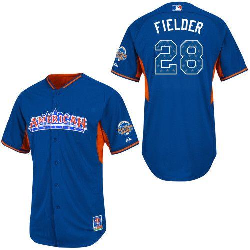 Custom 2013 #28 FIELDER Retro Stitched Baseball Jersey - Classic Edition