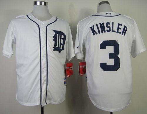 Custom #3 KINSLER Retro Stitched Baseball Jersey - Classic Edition