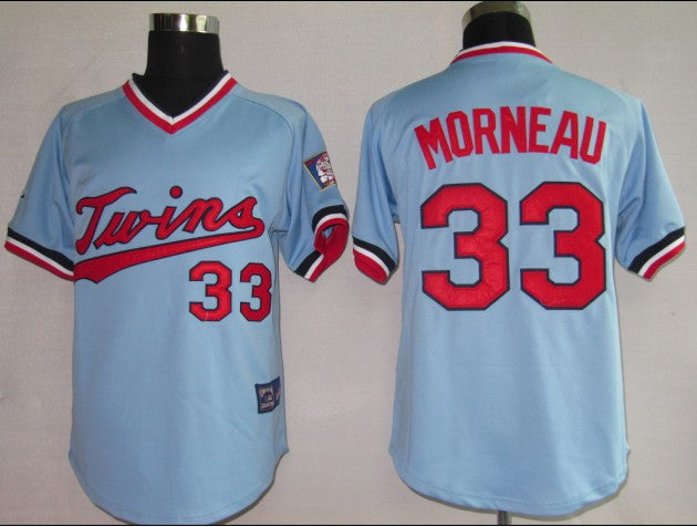 Custom #33 LIGHT Retro Stitched Baseball Jersey - Classic Edition