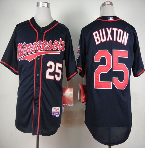 Custom #25 BUXTON Retro Stitched Baseball Jersey - Classic Edition