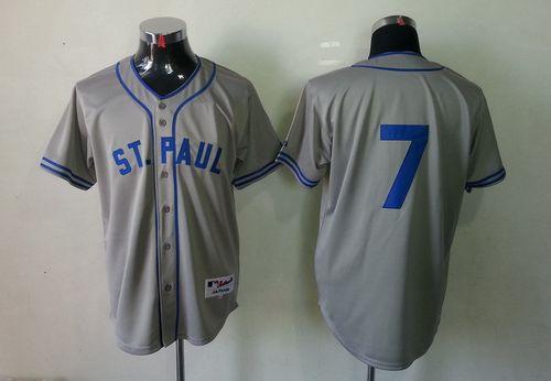 Custom 1948 #7 MAUER Retro Stitched Baseball Jersey - Classic Edition