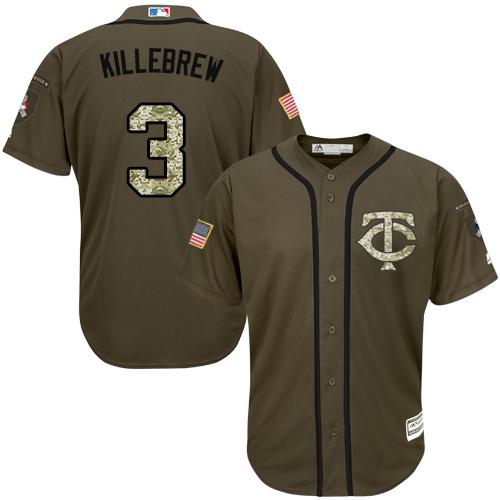 Custom #3 KILLEBREW Retro Stitched Baseball Jersey - Classic Edition
