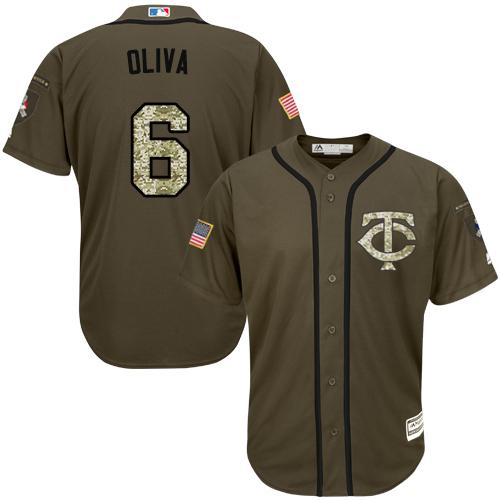 Custom #6 OLIVA Retro Stitched Baseball Jersey - Classic Edition