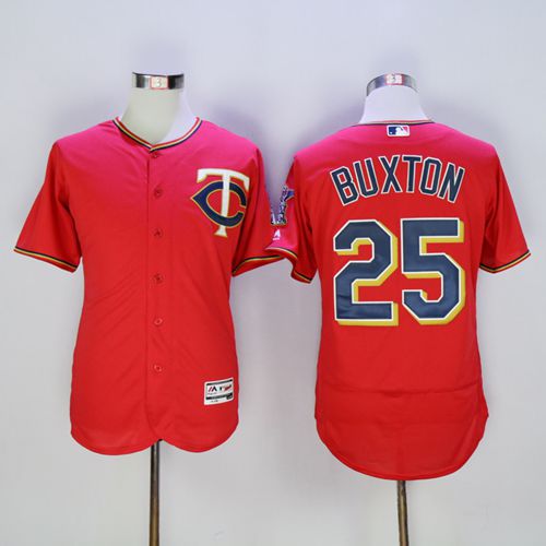 Custom #25 BUXTON Retro Stitched Baseball Jersey - Classic Edition