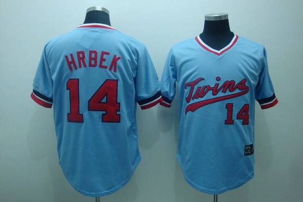 Custom #14 HRBEK Retro Stitched Baseball Jersey - Classic Edition