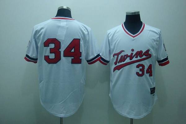 Custom #34 PUCKETT Retro Stitched Baseball Jersey - Classic Edition