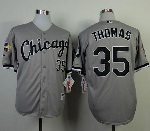 Custom #35 THOMAS Retro Stitched Baseball Jersey - Classic Edition