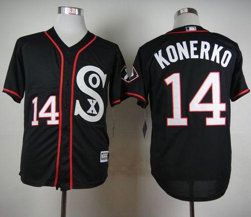 Custom #14 KONERKO Retro Stitched Baseball Jersey - Classic Edition