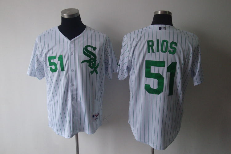 Custom #51 RIOS Retro Stitched Baseball Jersey - Classic Edition
