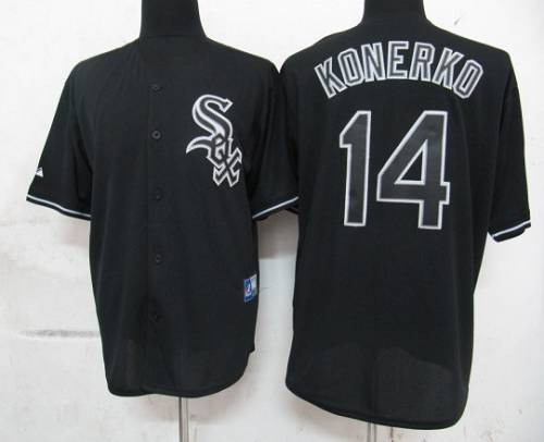 Custom #14 KONERKO Retro Stitched Baseball Jersey - Classic Edition