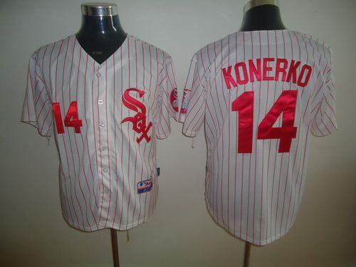 Custom #14 KONERKO Retro Stitched Baseball Jersey - Classic Edition