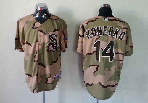Custom #14 KONERKO Retro Stitched Baseball Jersey - Classic Edition