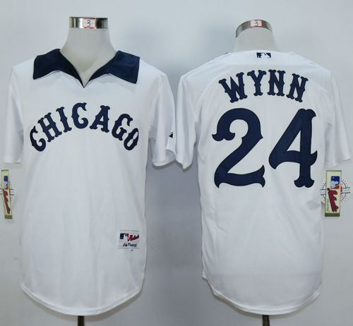 Custom 1976 #24 WYNN Retro Stitched Baseball Jersey - Classic Edition
