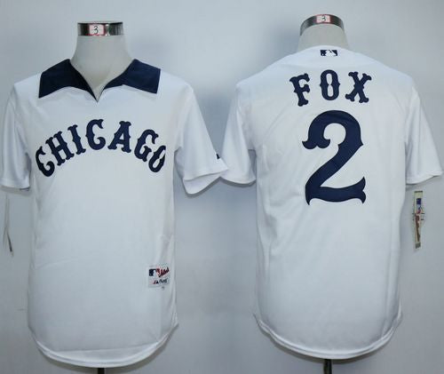 Custom 1976 #2 FOX Retro Stitched Baseball Jersey - Classic Edition