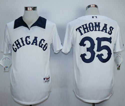 Custom 1976 #35 THOMAS Retro Stitched Baseball Jersey - Classic Edition