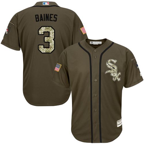 Custom #3 BAINES Retro Stitched Baseball Jersey - Classic Edition