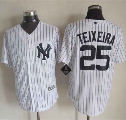 Custom #25 TEIXEIRA Retro Stitched Baseball Jersey - Classic Edition