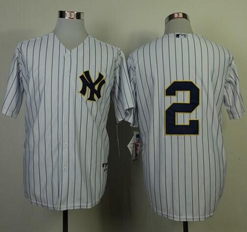Custom #2 JETER Retro Stitched Baseball Jersey - Classic Edition