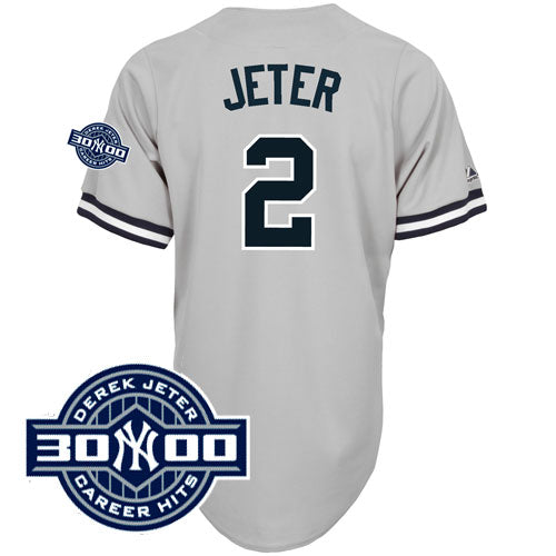 Custom #2 JETER Retro Stitched Baseball Jersey - Classic Edition