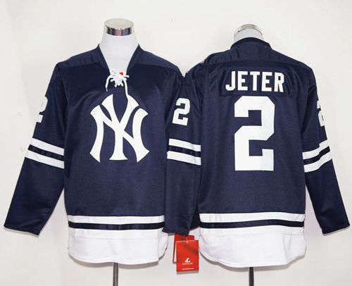 Custom #2 JETER Retro Stitched Baseball Jersey - Classic Edition