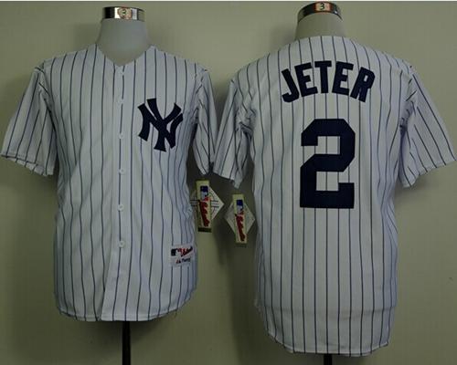 Custom #2 JETER Retro Stitched Baseball Jersey - Classic Edition