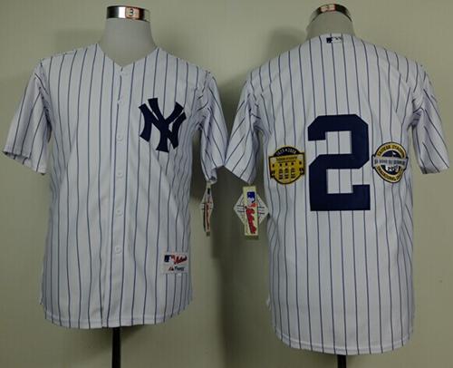 Custom #2 JETER Retro Stitched Baseball Jersey - Classic Edition